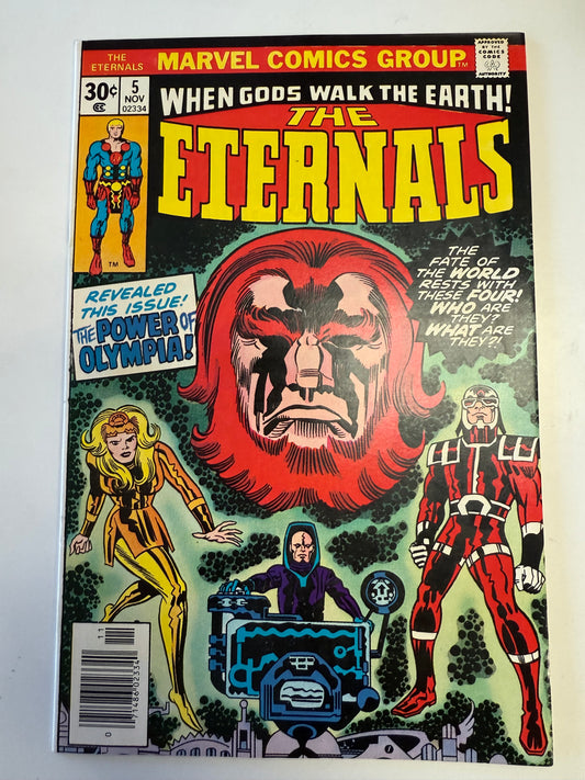 MARVEL COMICS THE ETERNALS #5 JACK KIRBY 1ST APP THENA, DOMO, MAKKARI & ZURAS MARVEL 1976