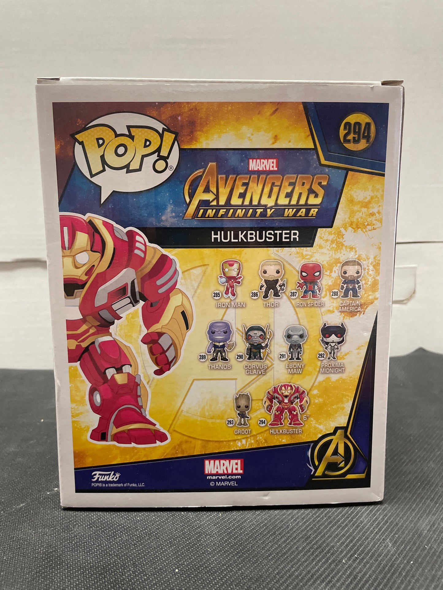 HULKBUSTER #294 FUNKO AVENGERS INFINITY WAR (EXCELLENT CONDITION)