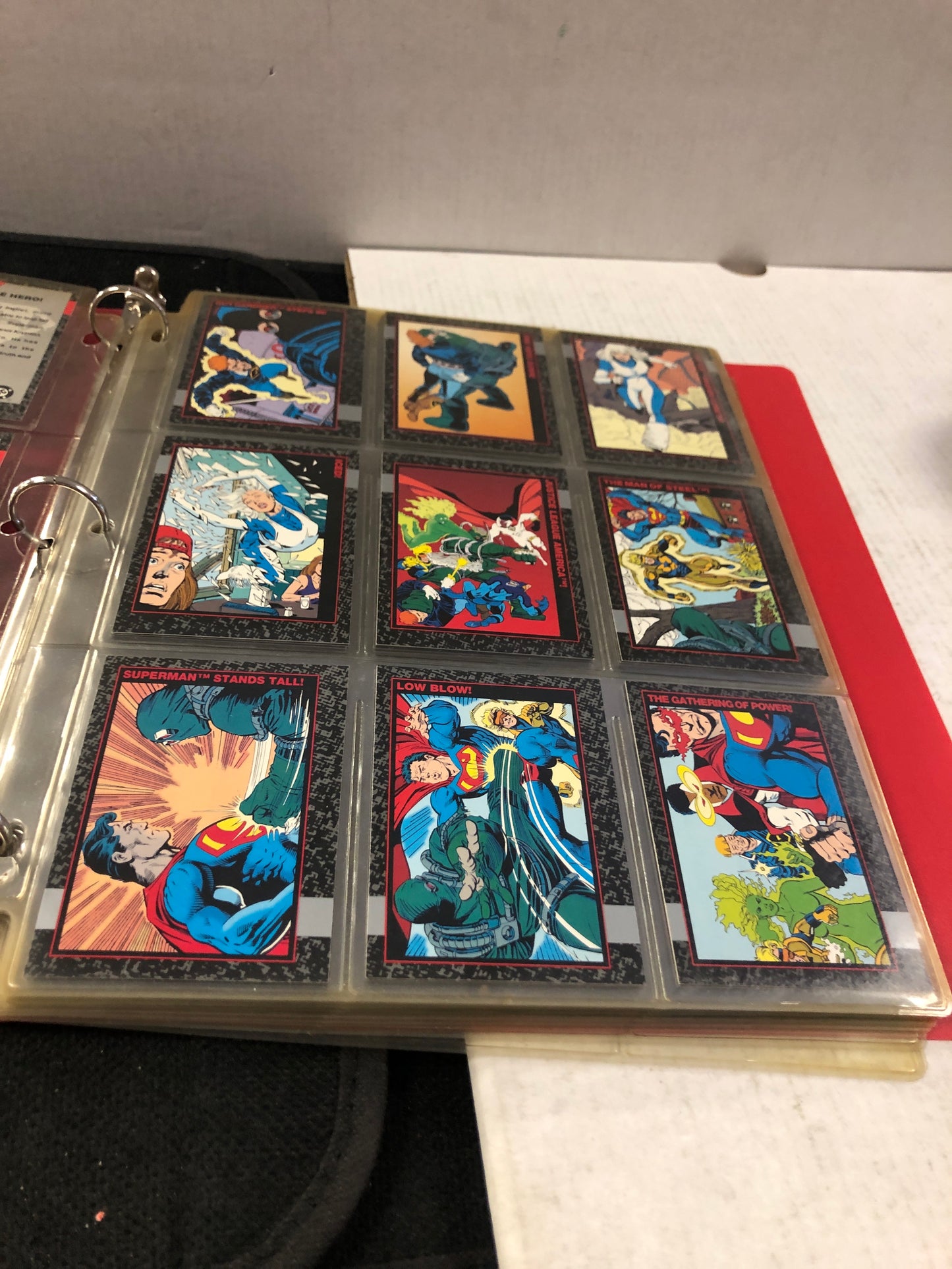 DC DEATH OF SUPERMAN TRADING CARD SET 1-90