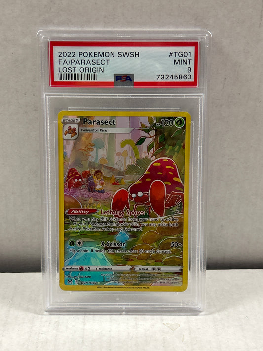 2022 POKEMON SWORD & SHIELD LOST ORIGIN PARASECT PSA 9