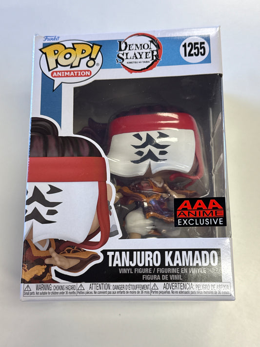 FUNKO POP ANIMATION DEMON SLAYER TANJURO KAMADO AAA ANIME EXCLUSIVE 1255 GOOD CONDITION IN BOX
