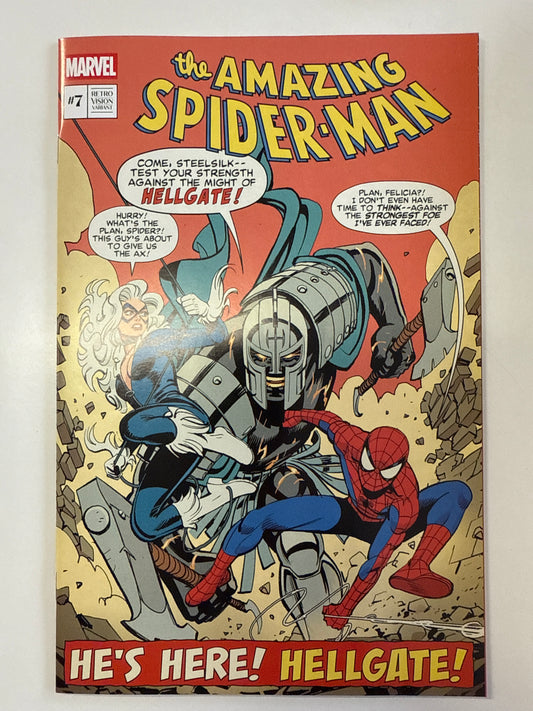 MARVEL COMICS AMAZING SPIDER-MAN #7 (2025) retro vintage variant