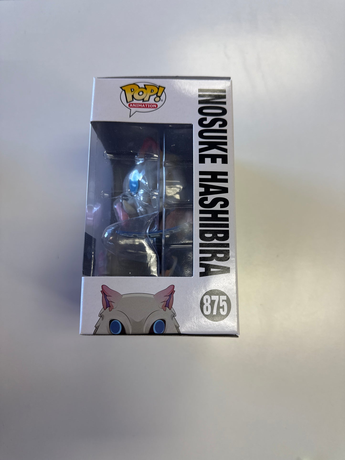 FUNKO POP ANIMATION DEMON SLAYER INOSIKE HASHIBIRA FLOCKED CHALISE COLLECTIBLES EXCLUSIVE 875 GOOD CONDITION IN BOX