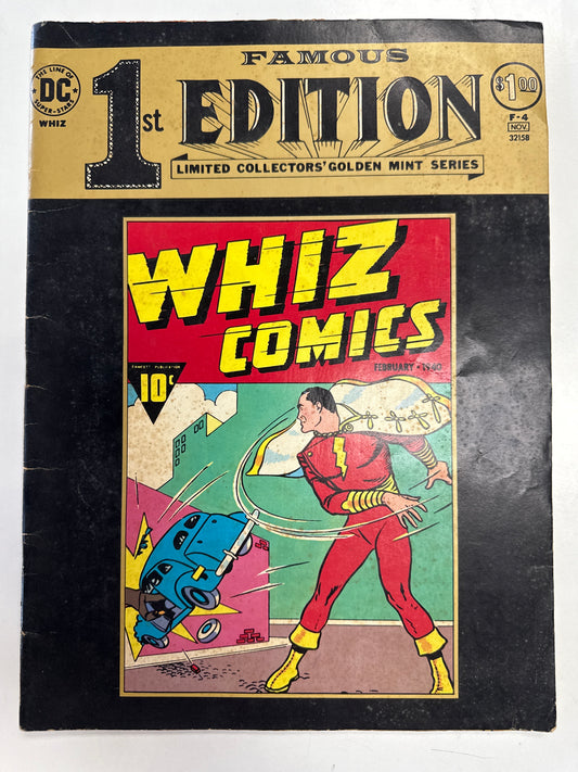 DC COMICS FAMOUS 1st EDITION NO. F-04 WHIZ COMICS FEB FACSIMILE GIANT SIZED