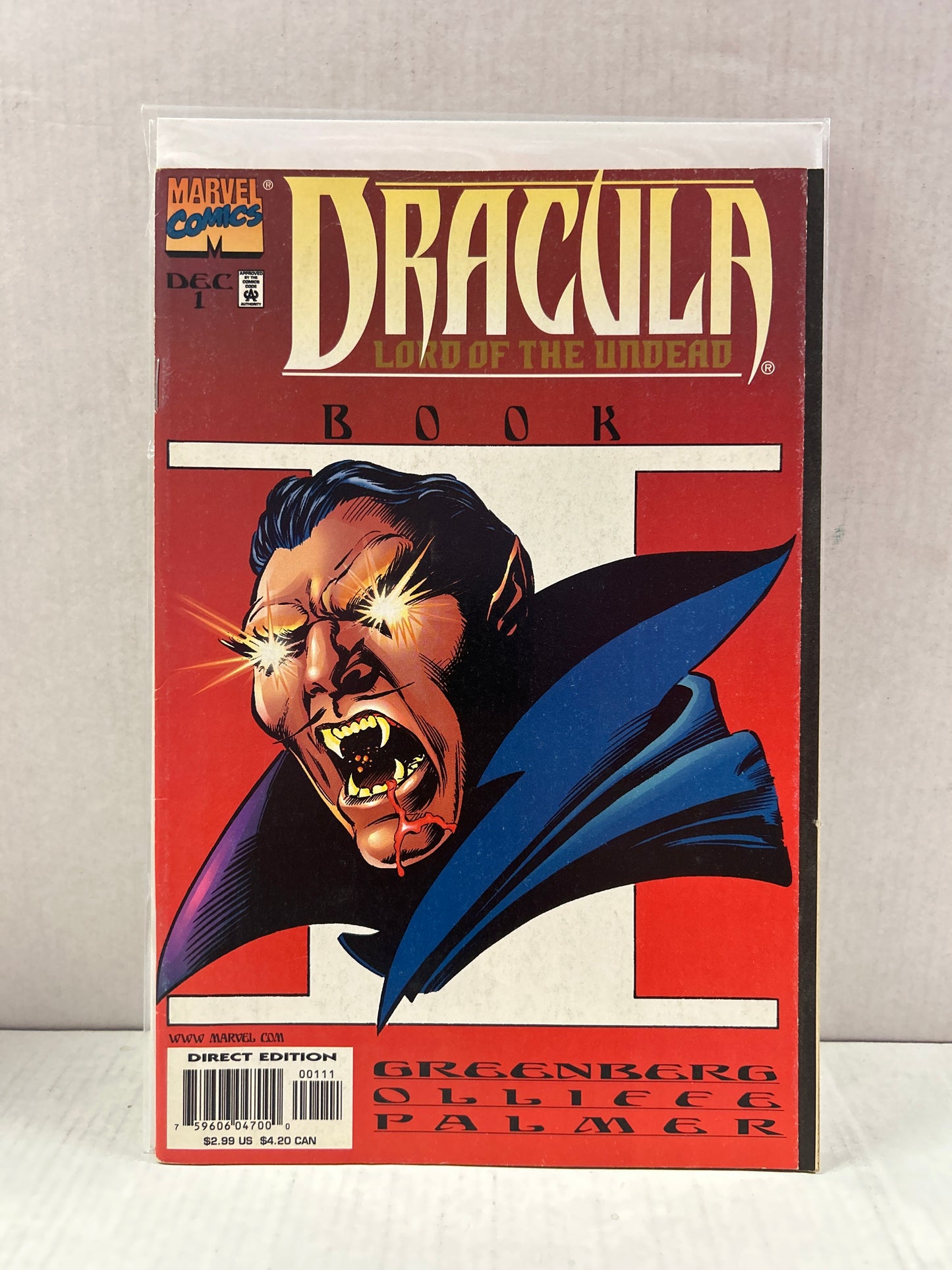 MARVEL COMICS DRACULA LORD OF THE UNDEAD #1