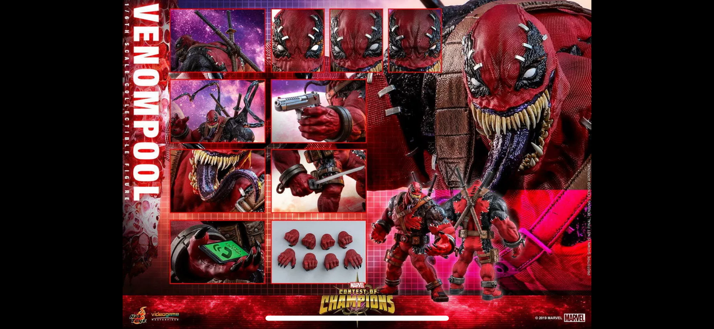 Hot Toys VGM 35 Venompool 1/6th scale collectible figure Contest of Champions