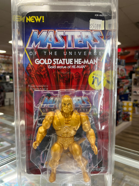 MASTERS OF THE UNIVERSE GOLD STATUE HE-MAN