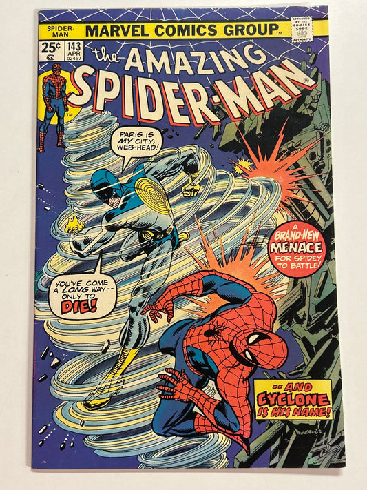 MARVEL COMICS GROUP THE AMAZING SPIDER-MAN #143 (1975) VERY FINE/ NEAR MINT CONDITION