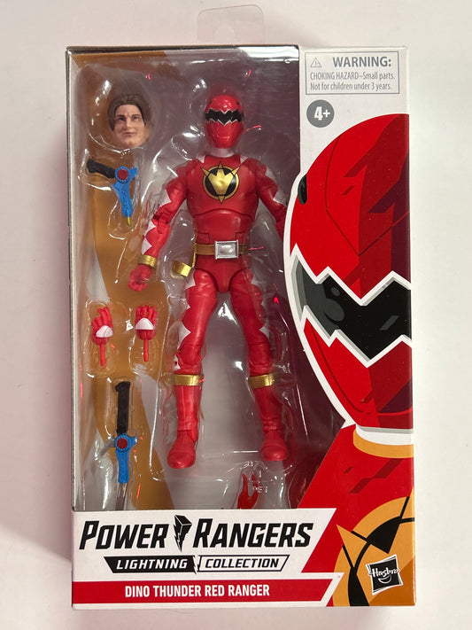 HASBRO POWER RANGERS LIGHTING COLLECTION DINO THUNDER RED RANGER NEW IN GOOD CONDITION BOX