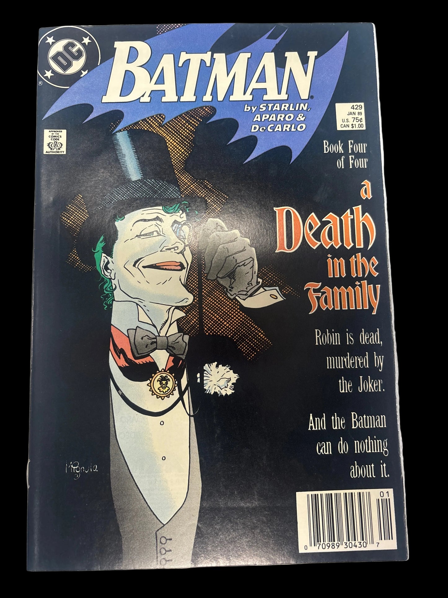 DC BATMAN A DEATH IN THE FAMILY ISSUE #429 NEWSSTAND