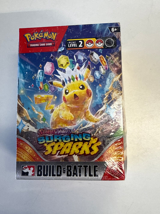 POKEMON TCG SCARLET & VIOLET SURGING SPARKS BOOSTER BUILD & BATTLE BOX SEALED