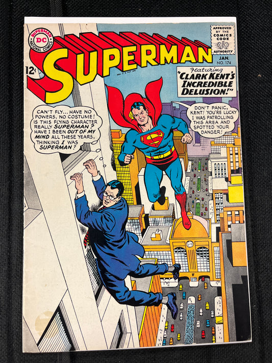 SUPERMAN #174 FINE (1965, DC COMICS SILVER AGE!)