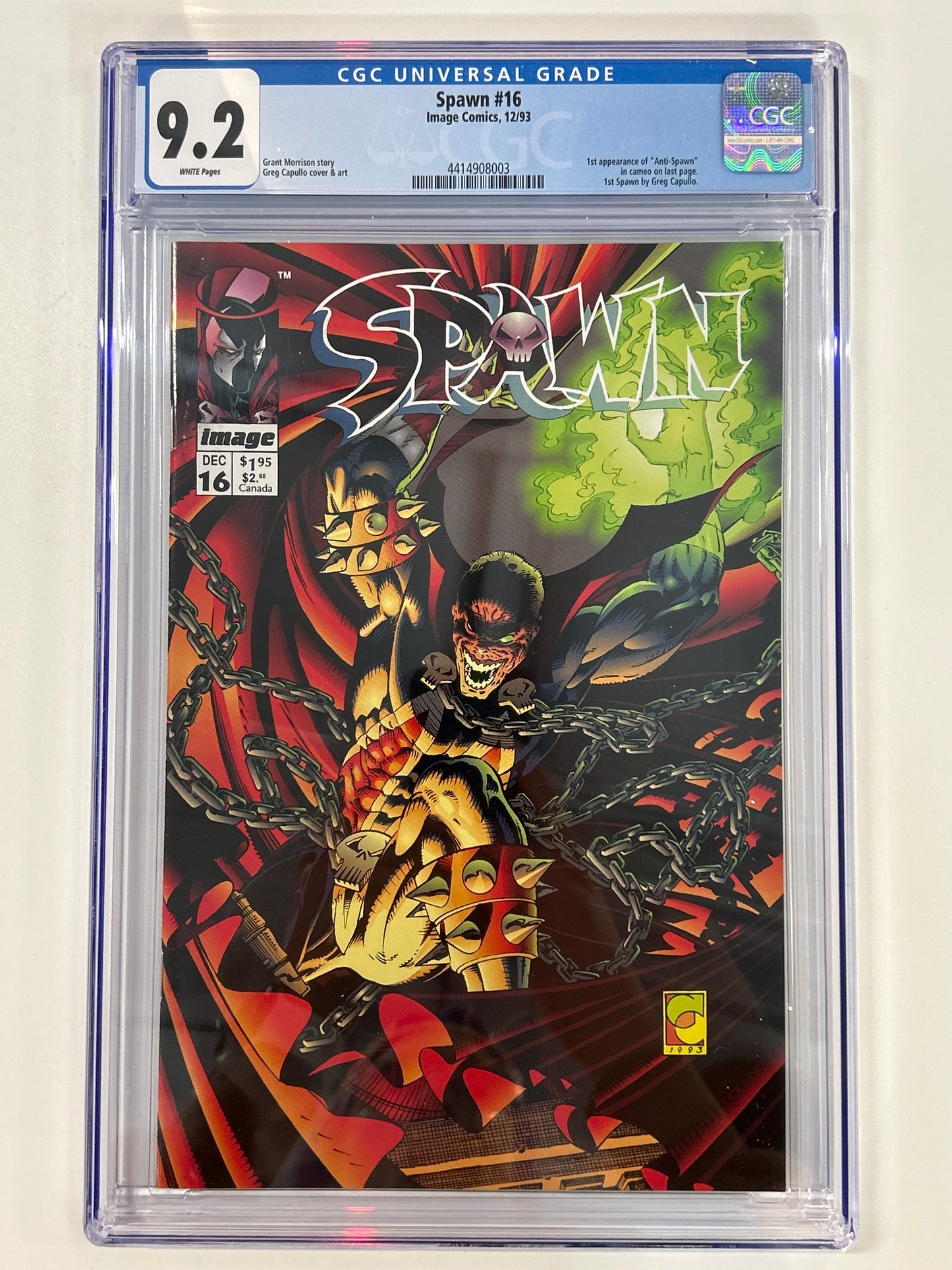 IMAGE COMICS SPAWN #16 CGC 9.2