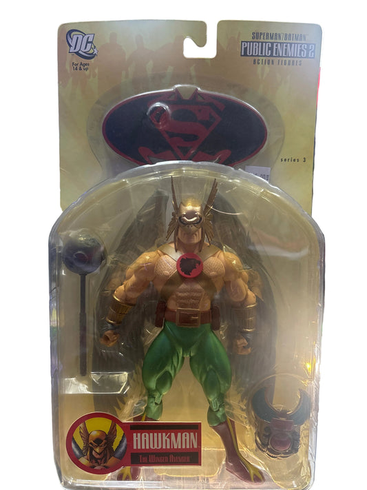 DC SUPERMAN/BATMAN PUBLIC ENEMIES 2 ACTION FIGURES HAWKMAN