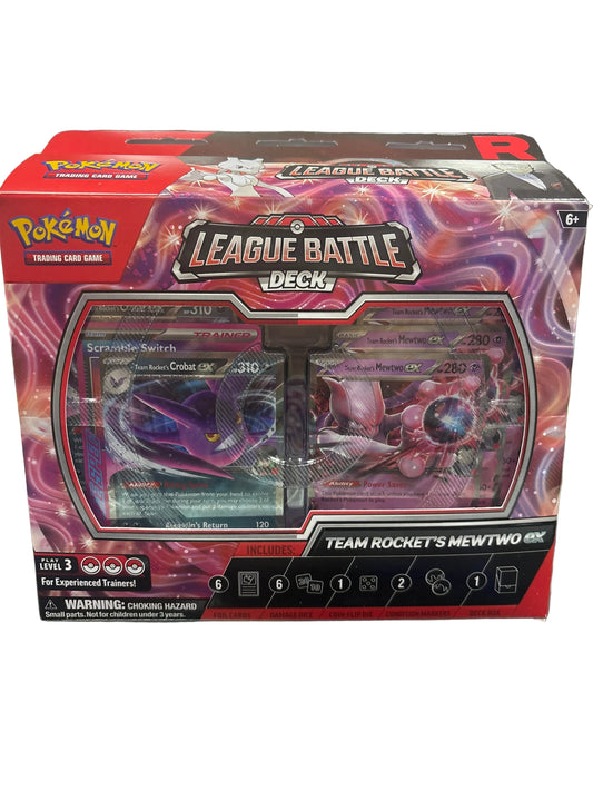 POKEMON LEAGUE BATTLE DECK TEAM ROCKETS MEWTWO EX