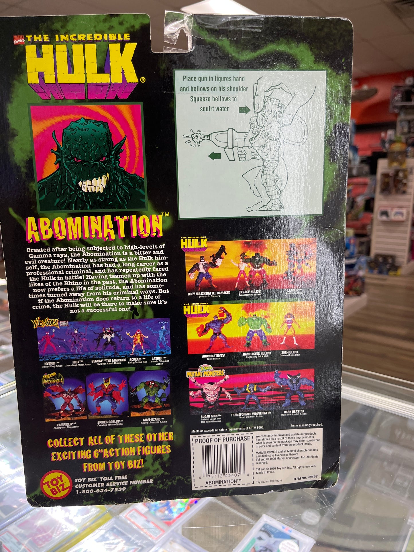 THE INCREDIBLE HULK ABOMINATION TOXIC BLASTER