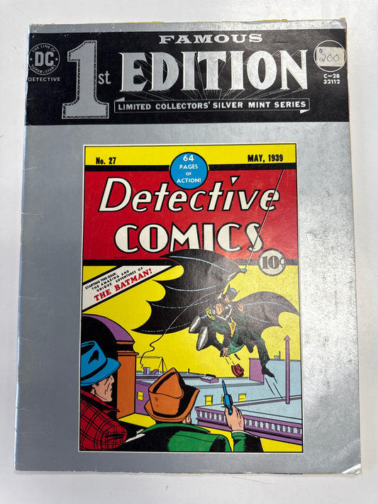 DC COMICS FAMOUS 1st EDITION NO. 27 DETECTIVE COMICS FACSIMILE GIANT SIZED
