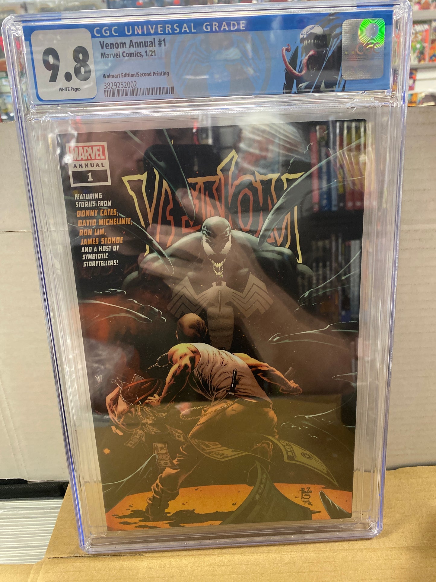 MARVEL COMICS VENOM ANNUAL #1 (2021) WALMART EDITION SECOND PRINTING CGC 9.8 WP