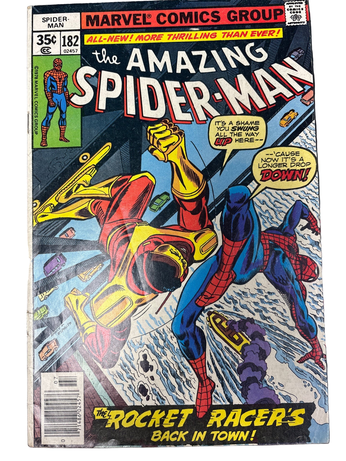 MARVEL COMICS GROUP THE AMAZING SPIDER-MAN #182