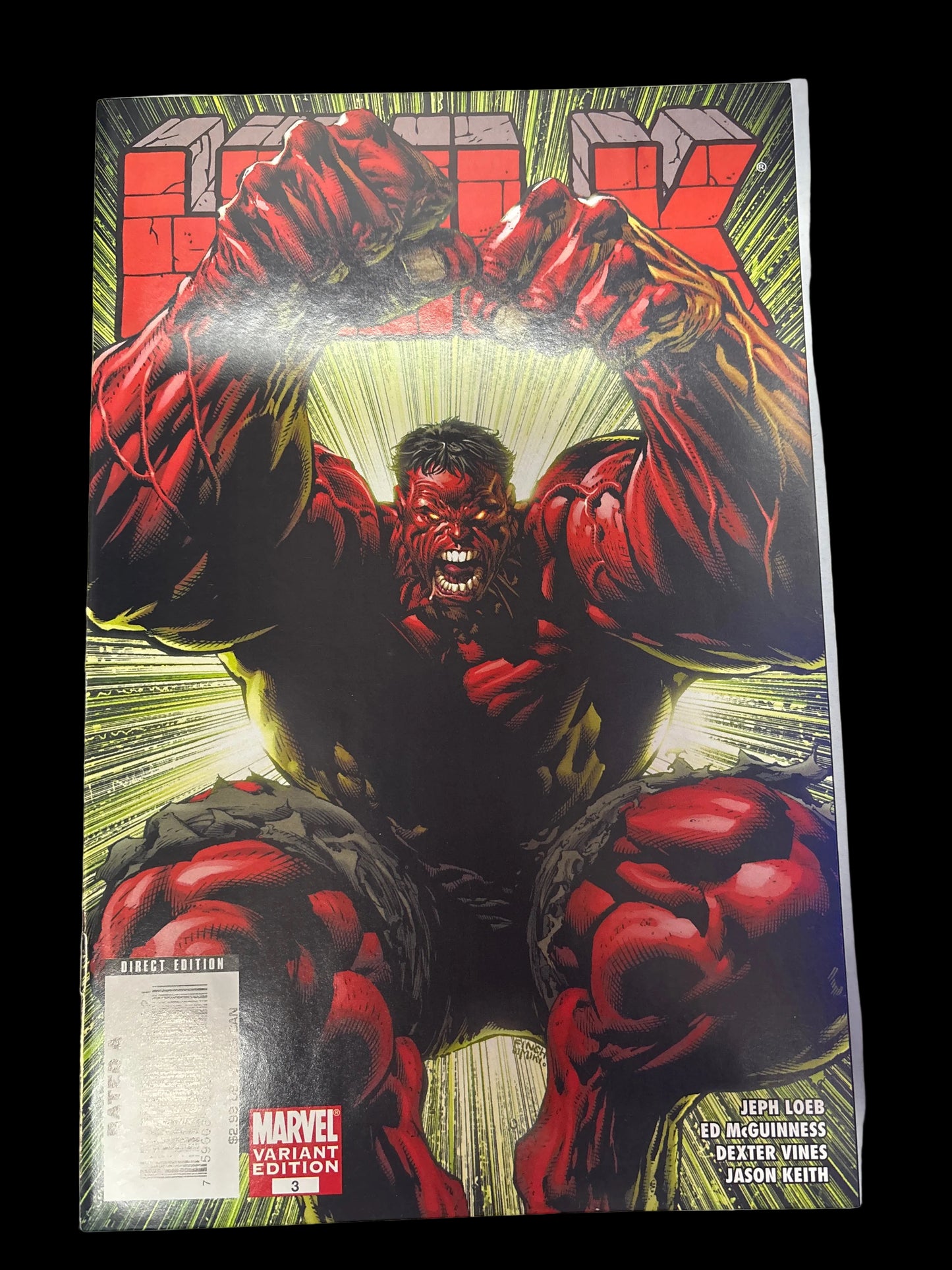 MARVEL HULK #3 VARIANT EDITION 1:20