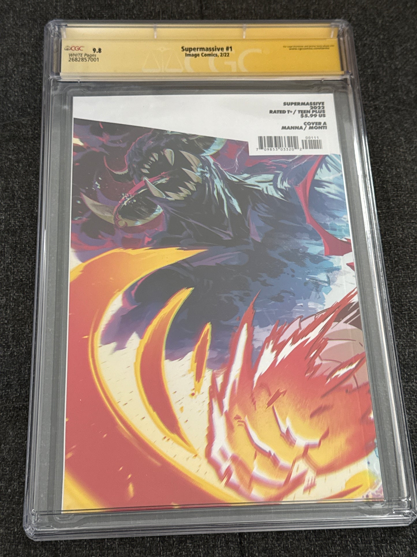 IMAGE COMICS SUPERMASSIVE #1 SIGNED BY RHAN PARROTT CGC 9.6