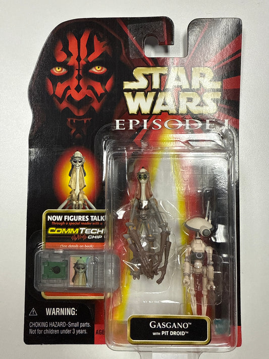 Star Wars Episode I GASGANO Action Figure Talking CommTech Chip