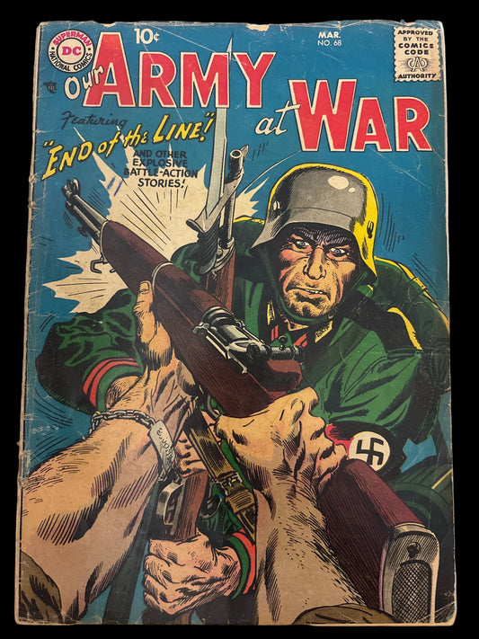 DC NATIONAL COMICS OUR ARMY AT WAR #68 1962 SILVER AGE