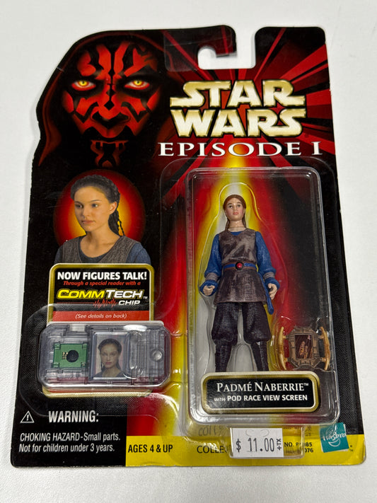 Star Wars Episode I PADME NABERRIE WITH POD RACE VIEW SCREEN Action Figure