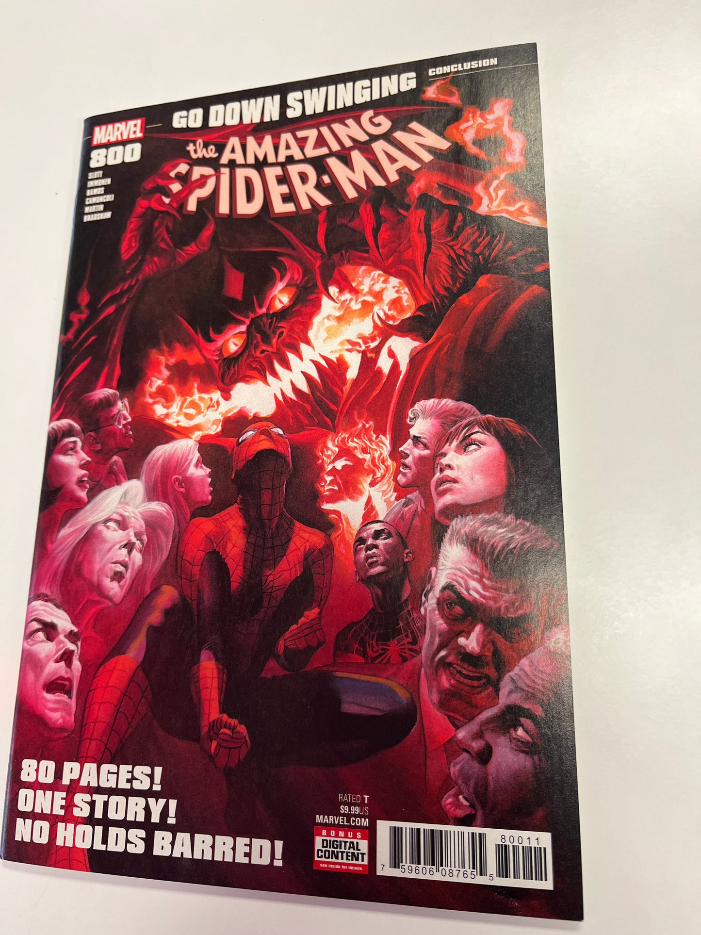 MARVEL -GO DOWN SWINGING THE AMAZING SPIDER-MAN #800
