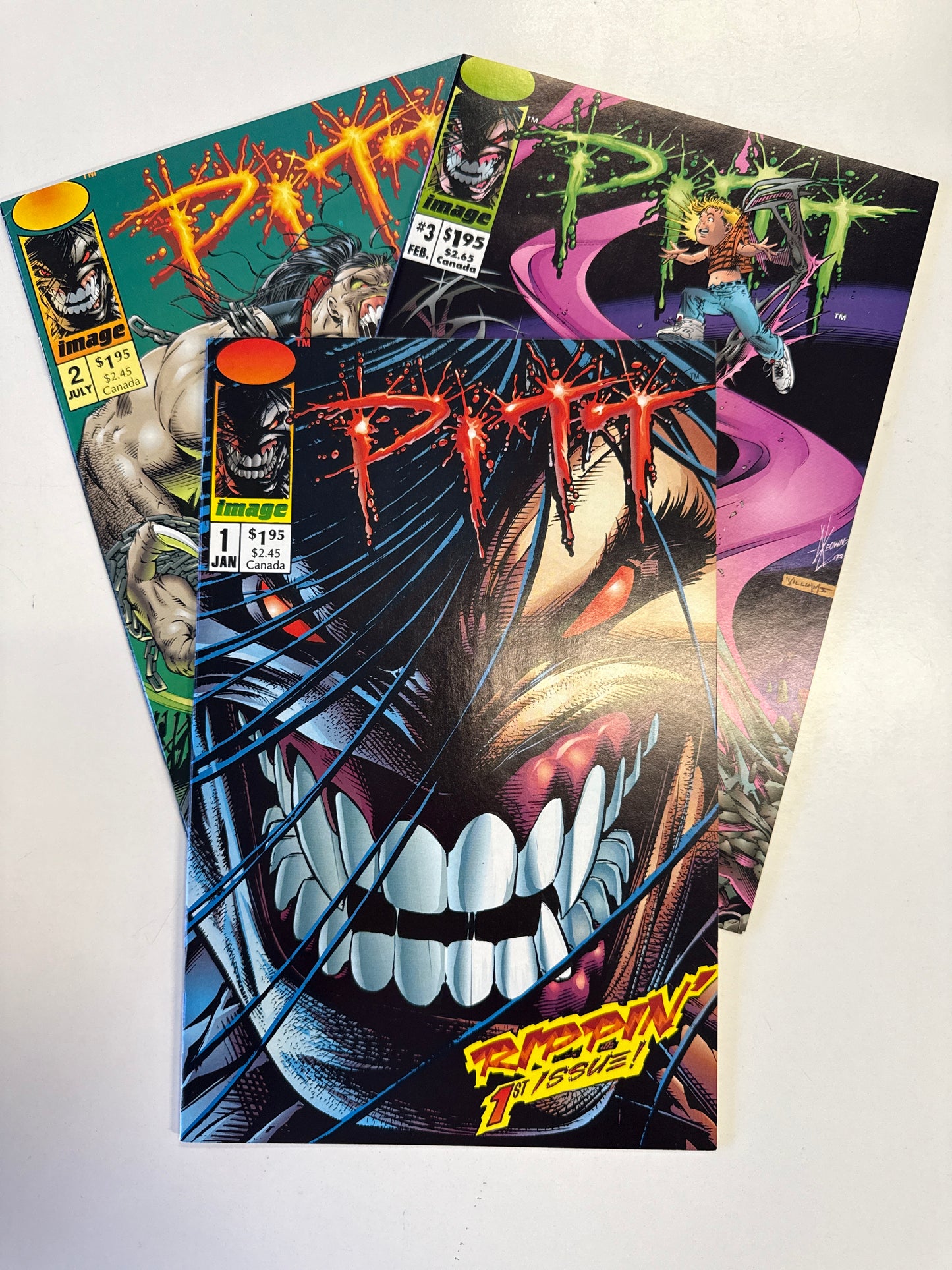 IMAGE COMICS LOT PITT BUNDLE #1-3 SET GREAT CONDITION