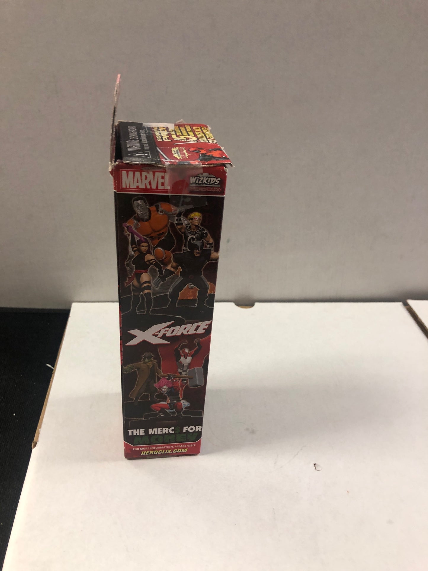 MARVEL HEROCLIX 5 PACK DEADPOOL AND X-FORCE POOR CONDITION TORN AND TAPED BOX