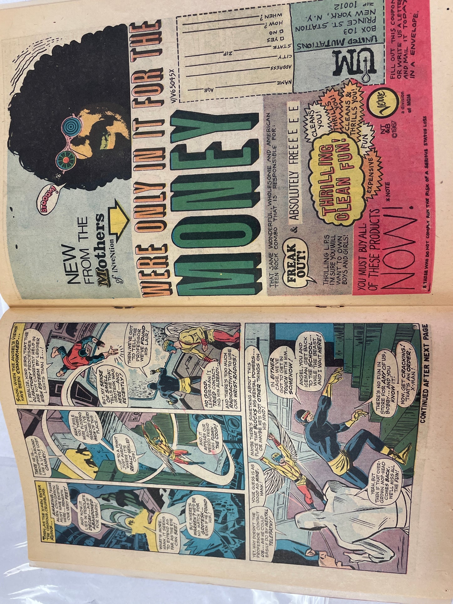 THE X-MEN #41 (1968, MARVEL SILVER AGE) 1st GROTESK THE SUB-HUMAN APPEARANCE!
