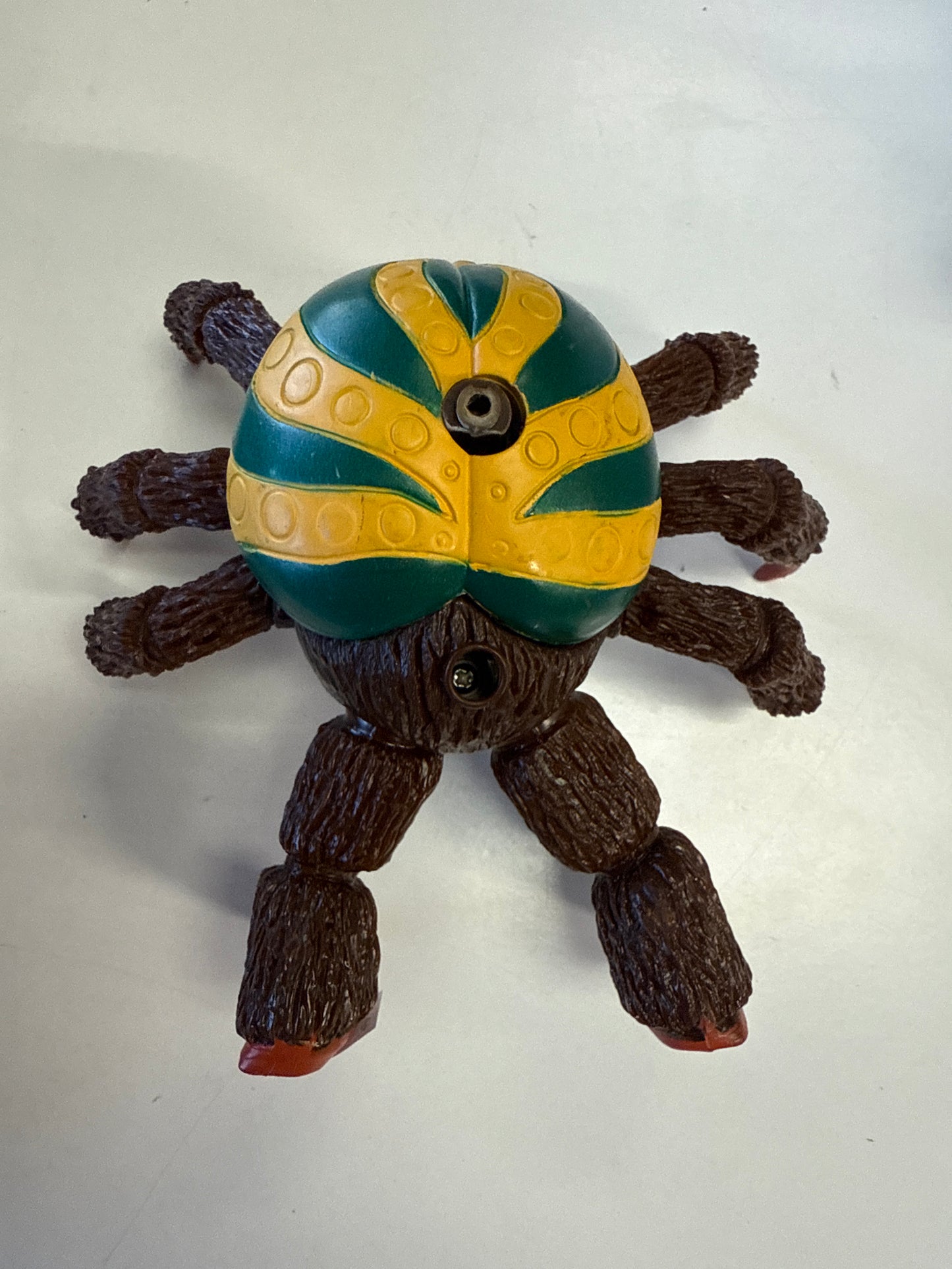 vintage 1994 Mighty Morphin Power Rangers "Snatch Attack Spidertron" action figure by Banda