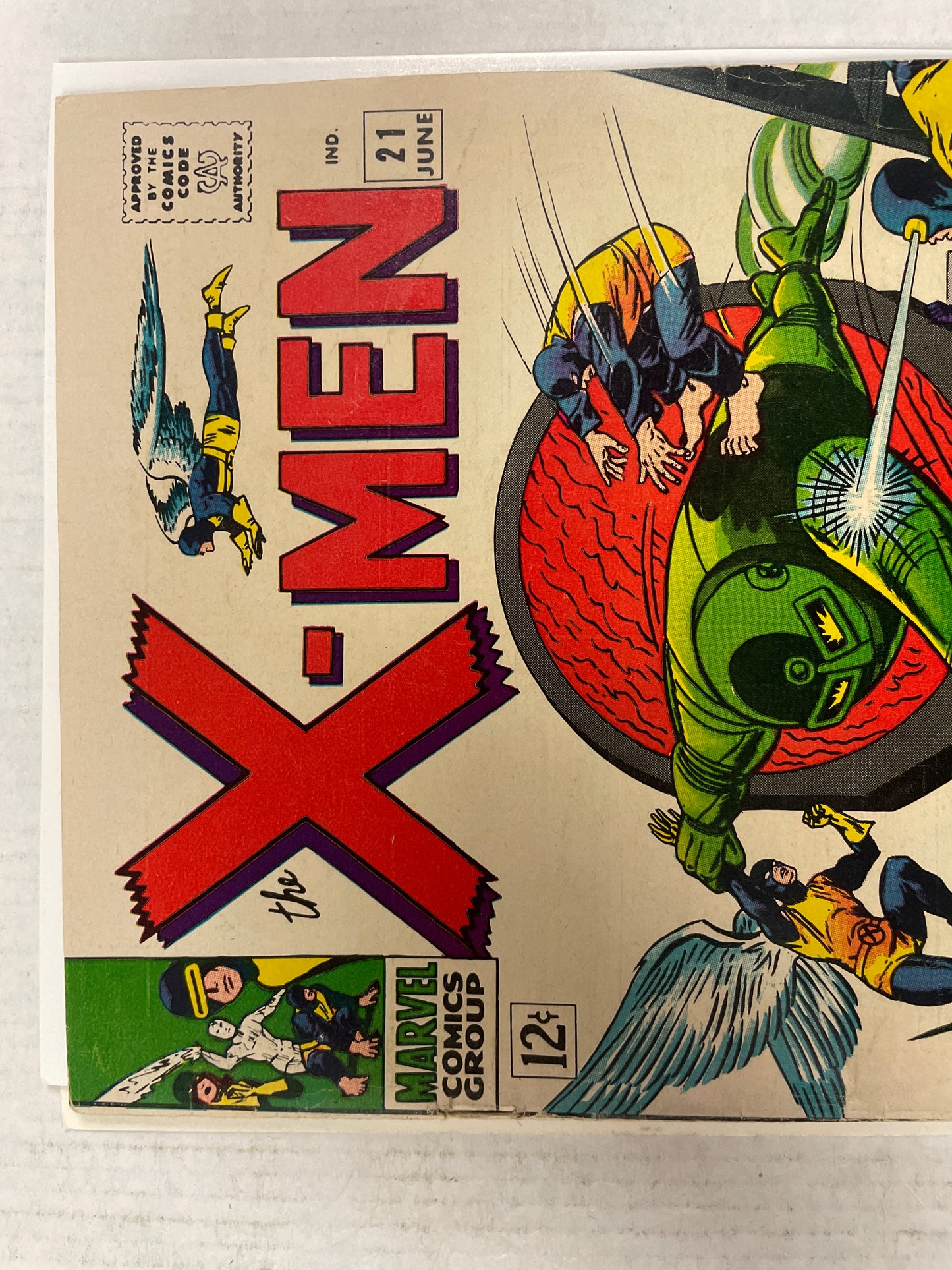 THE X-MEN #21 (1966, MARVEL SILVER AGE KEY COMIC) 1st APPEARANCE OF DOMINUS, 2nd SUPREME ONE & 3rd LUCIFER!! FINE+ BEAUTY!!