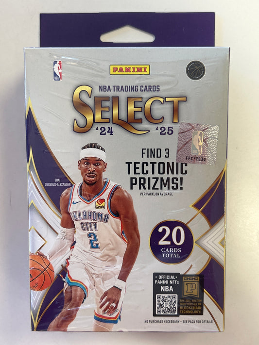 2024-25 SELECT NBA TRADING CARDS PANINI CARDS 20 CARDS TOTAL HANGER BOX SEALED