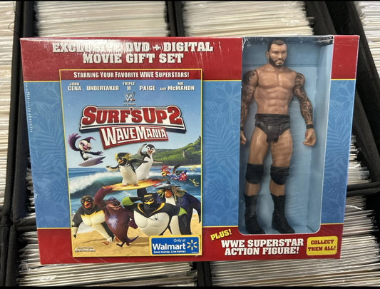 SURFS UP 2 WAVEMANIA DVD AND DIGITAL GIFT SET COMES RANDY ORTON ACTION FIGURE
