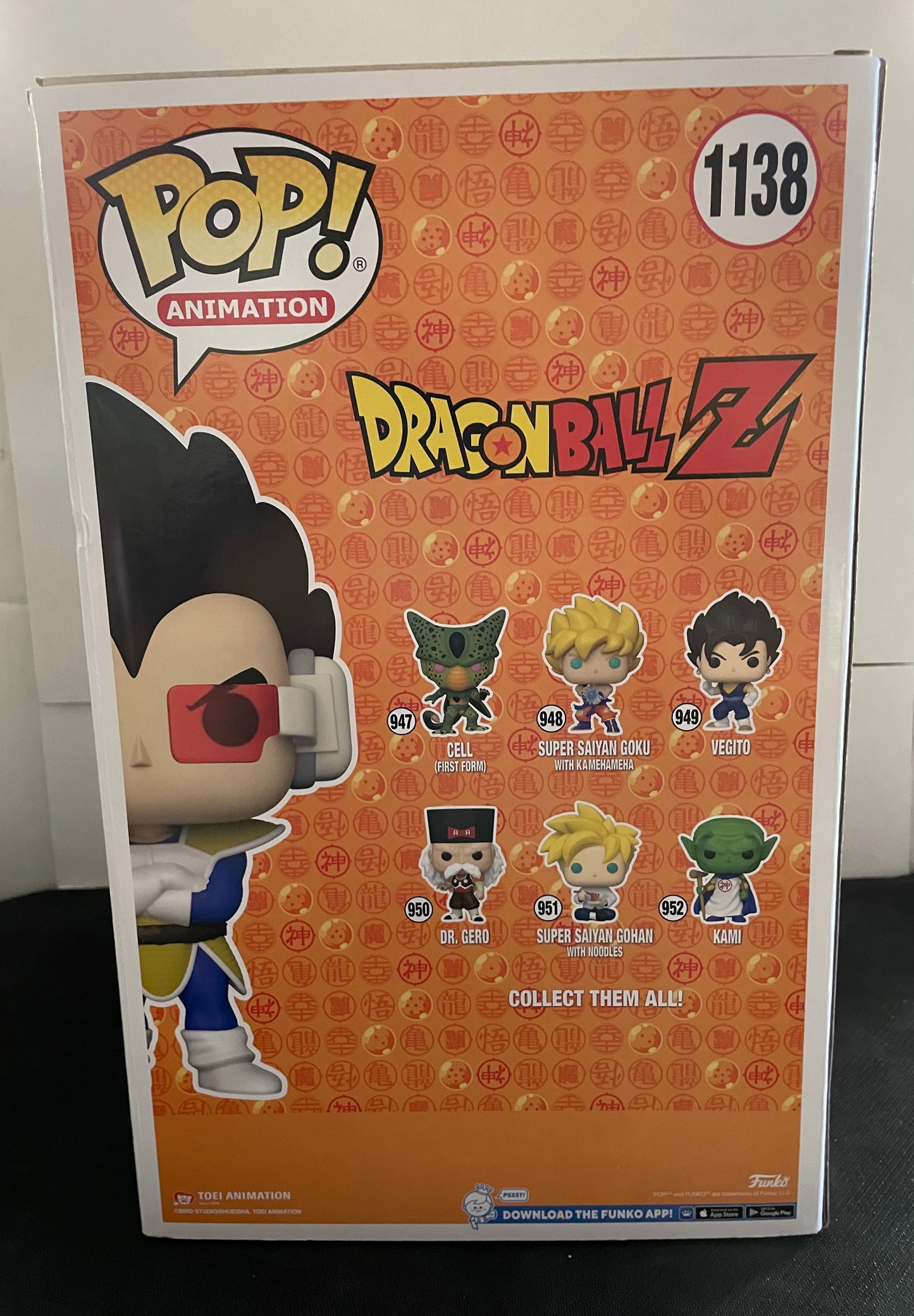 DRAGONBALL Z VEGETA 1138 EXCLUSIVE FUNKO (2022)