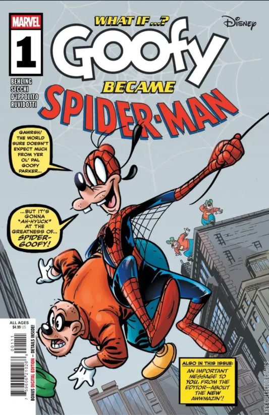 MARVEL COMICS WHAT IF GOOFY BECAME SPIDER-MAN ? #1 CVR A