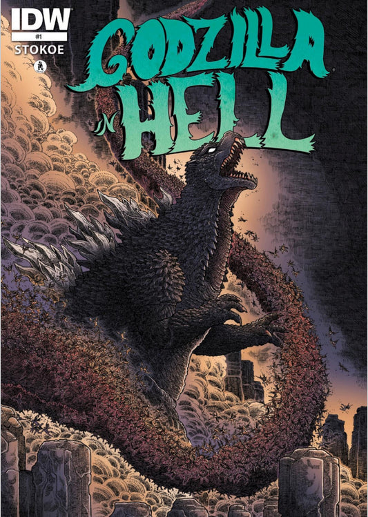 IDW GODZILLA IN HELL #1 FOIL COVER