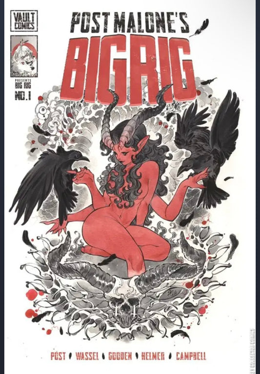 VAULT COMICS POST MALONES BIG RIG #1 VARIANT PEACK MOMOKO