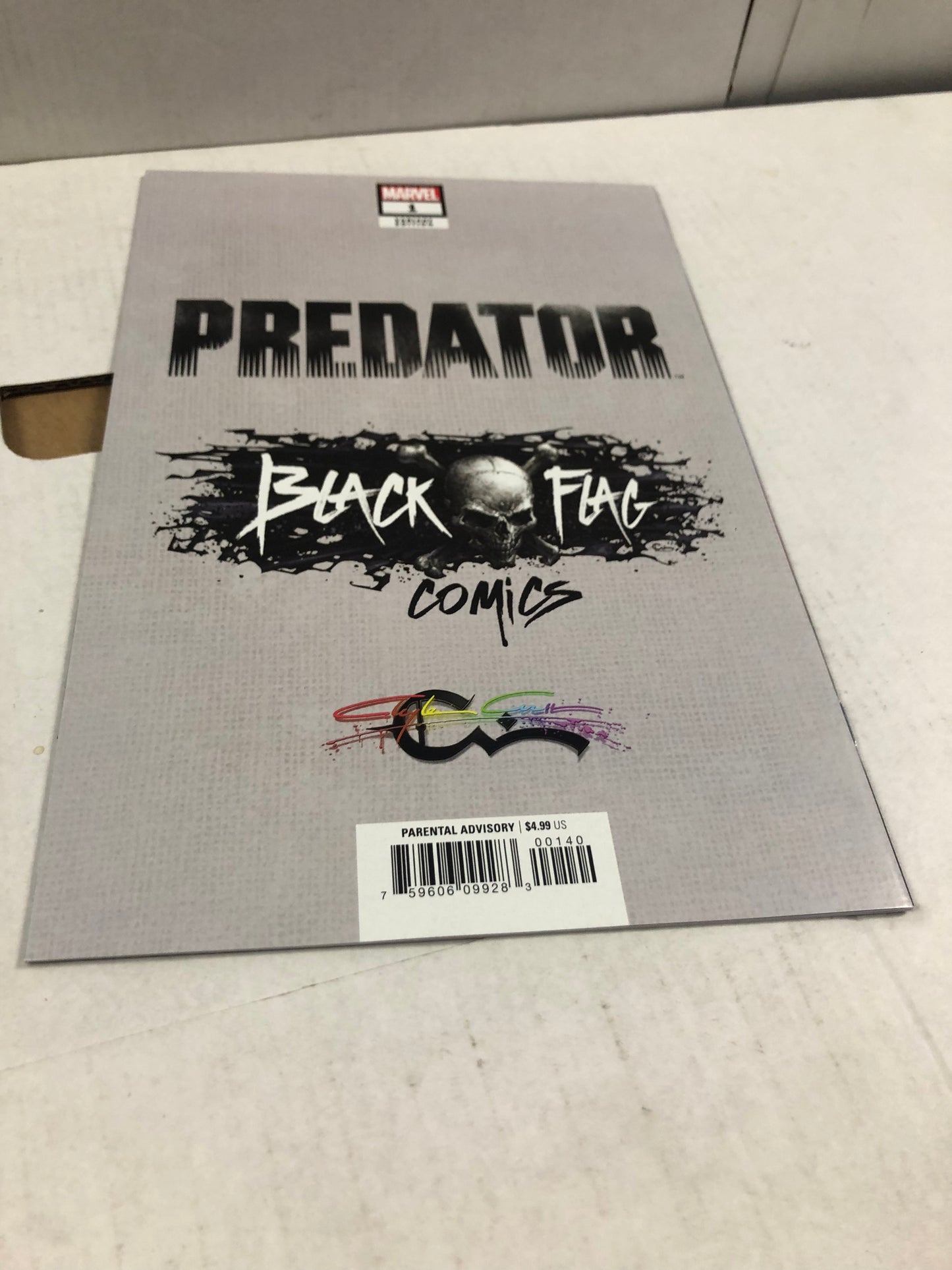 MARVEL COMICS PREDATOR 1 BLACK FLAG COMICS EXCLUSIVE CRAIN VARIANT NM