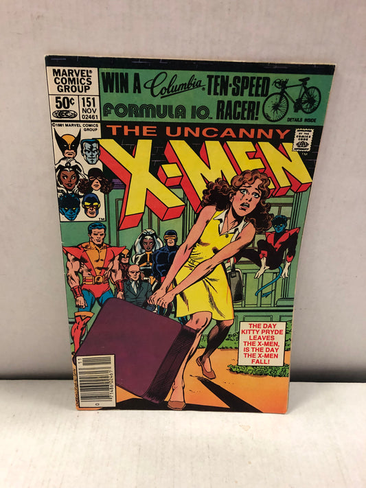 MARVEL COMICS X-MEN 151 (1981)NEWSSTAND FN-/FN OFF WHITE PAGES