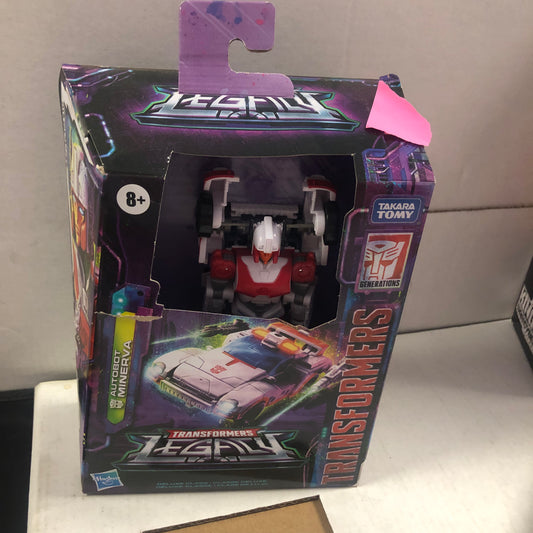 HASBRO TRANSFORMERS LEGACY MINERVA OKAY CONDITION TEAR ON FRONT OF BOX