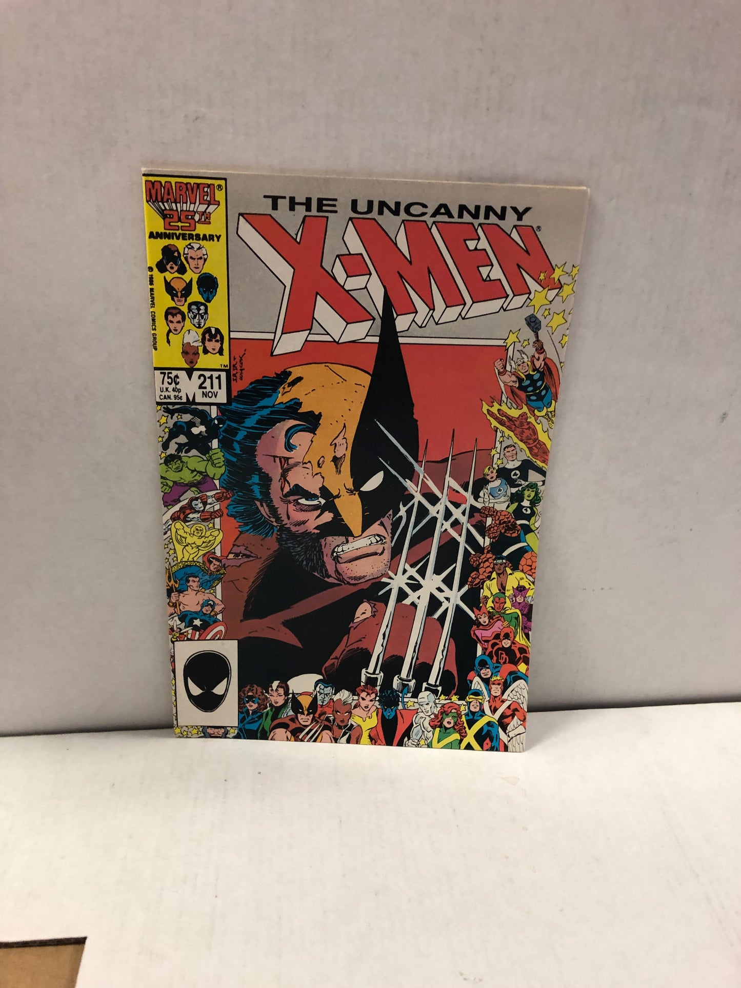 MARVEL COMICS X-MEN 211 1ST  FULL APPEARANCE OF THE MARAUDERS VF+/NM OFF WHITE PAGES /WP