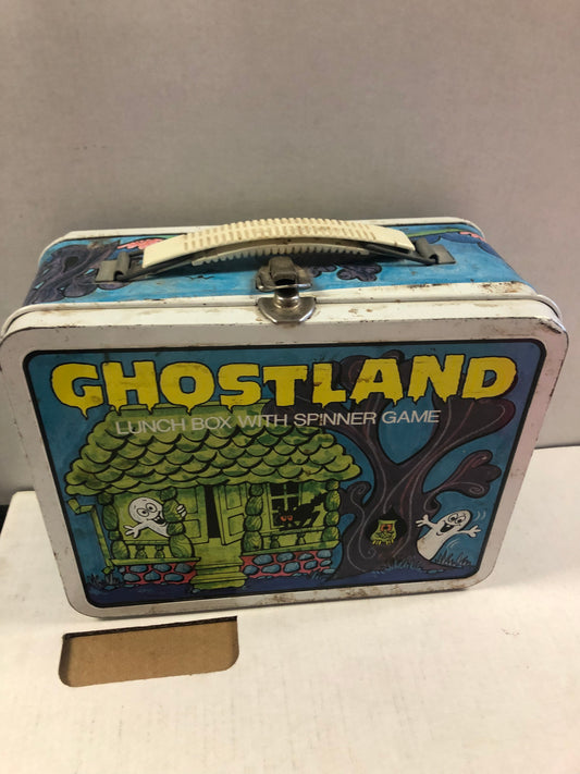 GHOSTLAND LUNCHBOX NO THERMOS OKAY CONDITION WEAR ON ALL SIDES OF LUNCHBOX