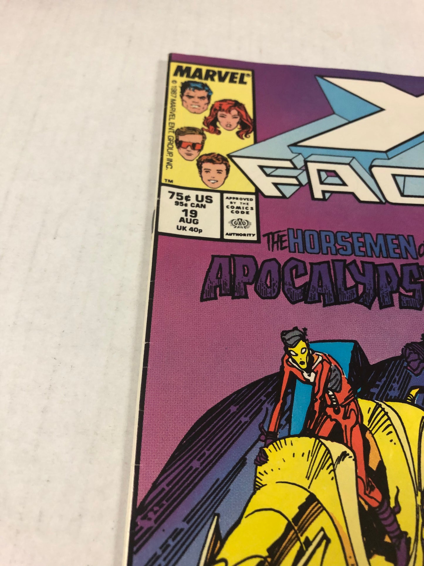 MARVEL COMICS X-FACTOR 19 (1987) FN OFF WHITE PAGES