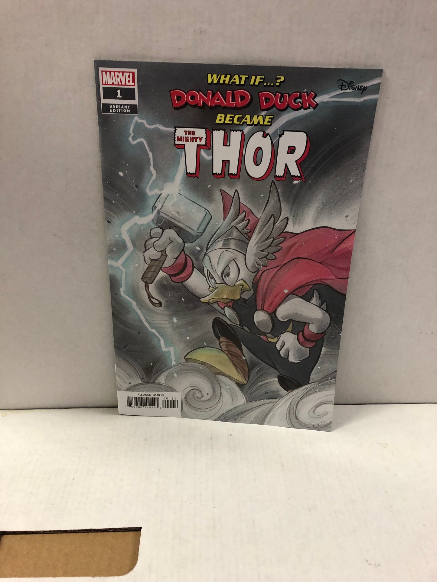 MARVEL COMICS - WHAT IF? DONALD DUCK BECAME THOR #1 (2024 PEACH VARIANT!)