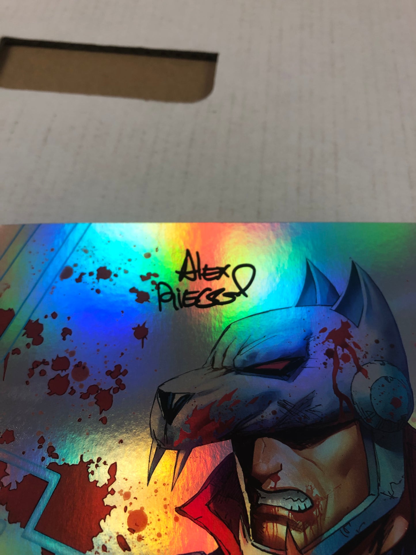 WHATNOT PUBLISHING NINJA FUNK 1 VIRGIN FOIL VARIANT SIGNED BY ALEX RIEGEL COMES WITH COA VF/VF+