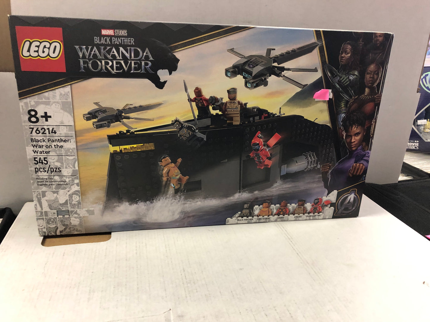 LEGO MARVEL BLACK PANTHER WAKANDA FOREVER SET 76214 BLACK PANTHER WAR ON THE WATER GREAT CONDITION