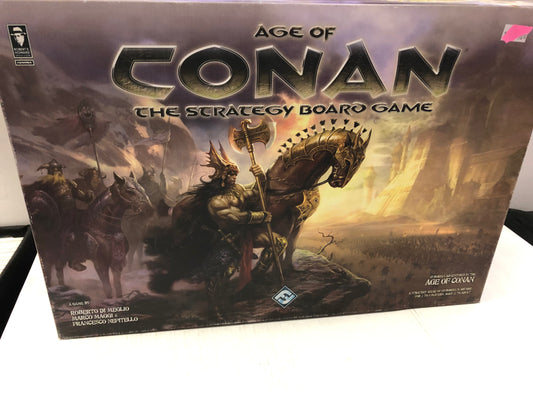 NEXUS AGE OF CONAN THE STRATEGY BOARD GAME OKAY CONDITION BOX DAMAGE BUT COMPLETE
